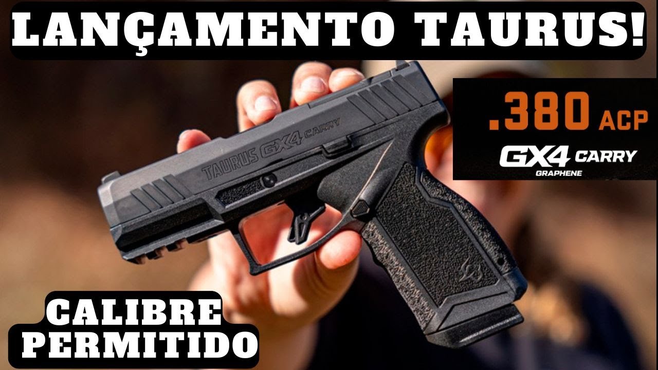Lançamentos da Taurus GX4 Carry no calibre .380 ACP! Calibre permitido!