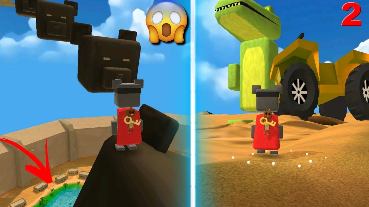 jogo do urso, FIZ UM PARKOUR ATÉ O CÉU NO DESERTO, super bear adventure, testes e experiências