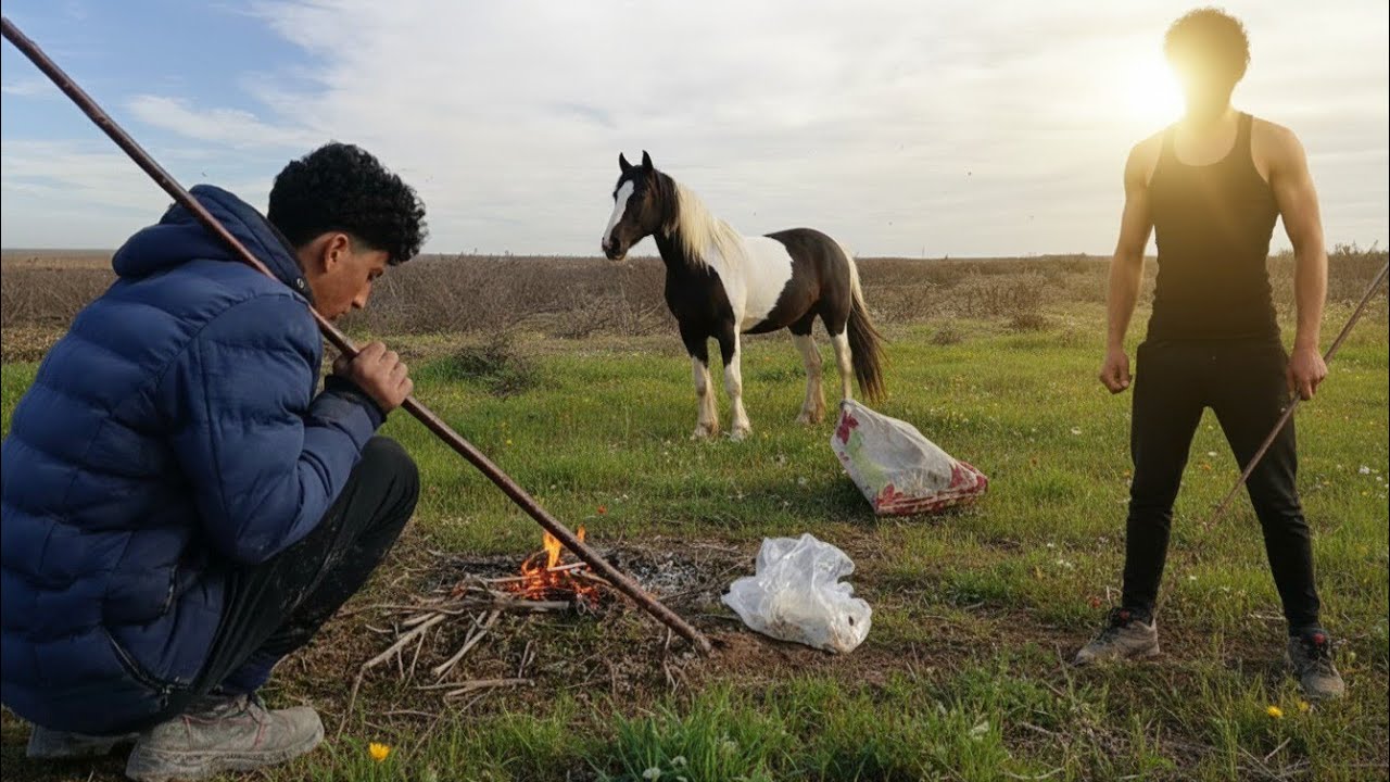 Village Life: Nomadic Boy From Morning Challenges Pasture Food Atishi🐑🫓🔥#Shepherd's daily schedule