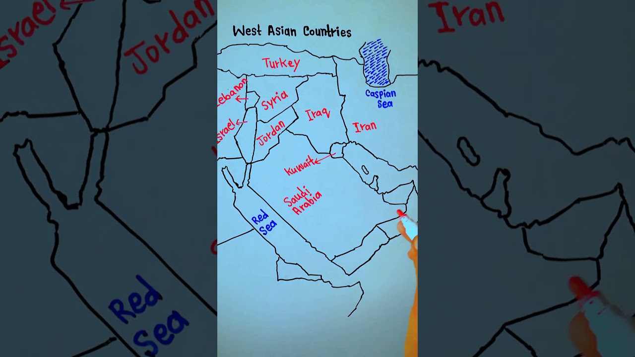 Map of Countries in West Asia | What are the 15 Countries in West Asia || 5min Knowledge