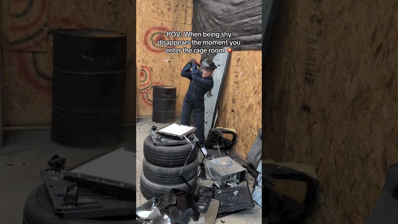 Suddenly, confidence unlocked. Best rage room! 