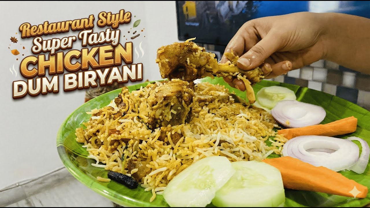 Restaurant Style Chicken Dum Biryani 🍗Recipe | ఇంట్లో Perfect Biryani ఎలా చేయాలి #chickenbiryani