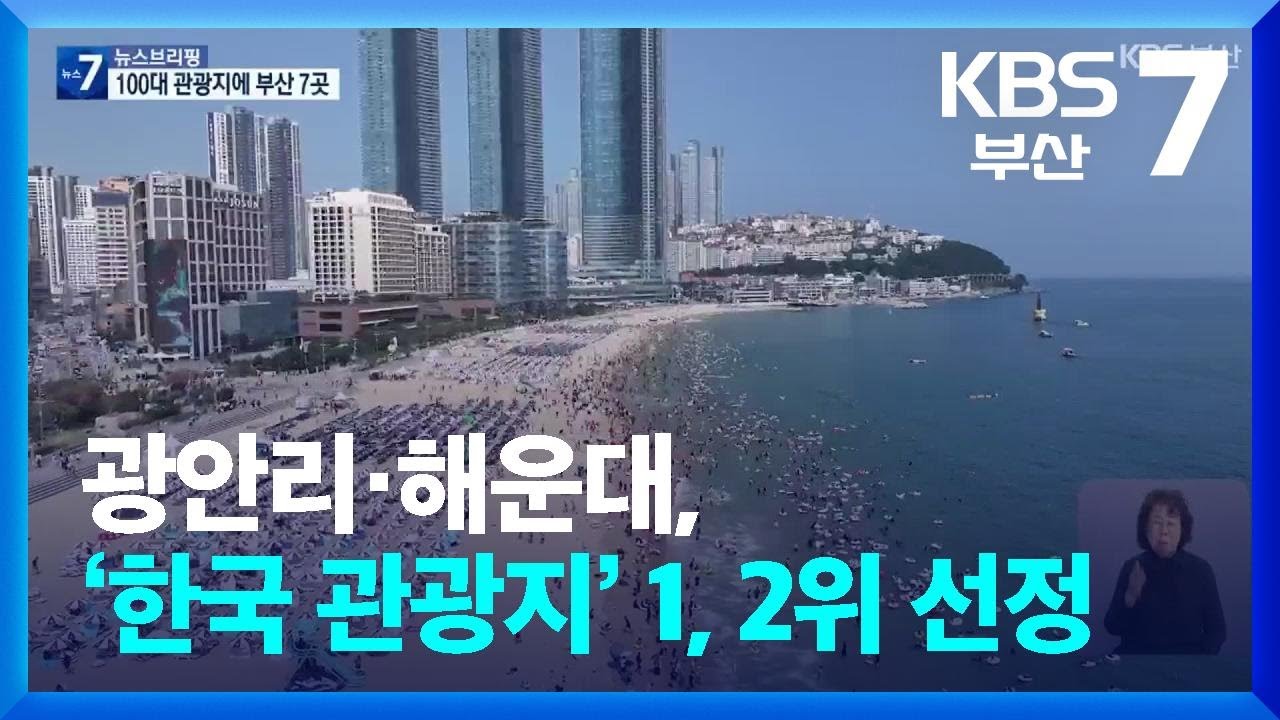 광안리·해운대, ‘한국 관광지’ 1, 2위 선정 / KBS  2025.11.27.