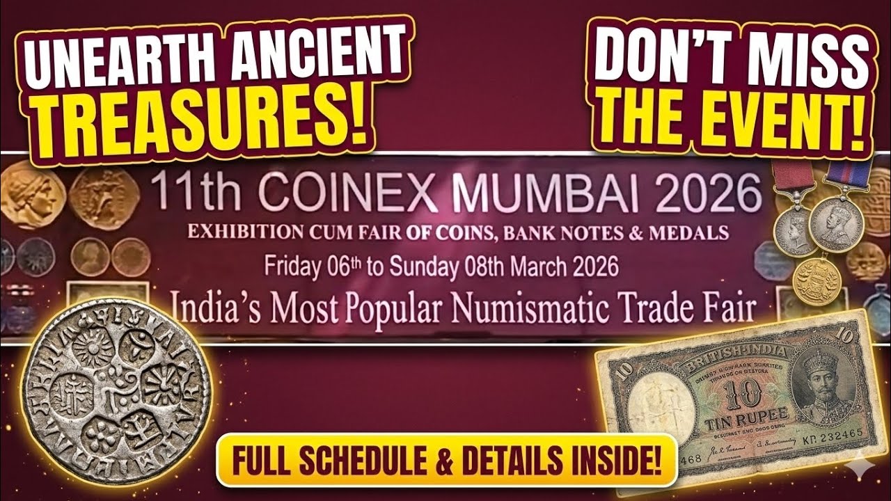 How to Value Rare Coins? Visit 11th Coinex Mumbai 2026 Exhibition! 💰