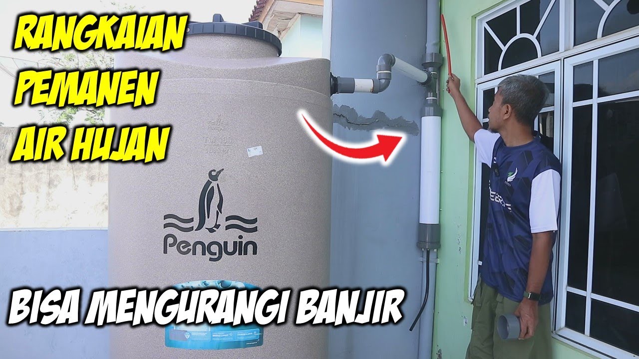Cara memanen air hujan dengan Pengalih Air Hujan PH50