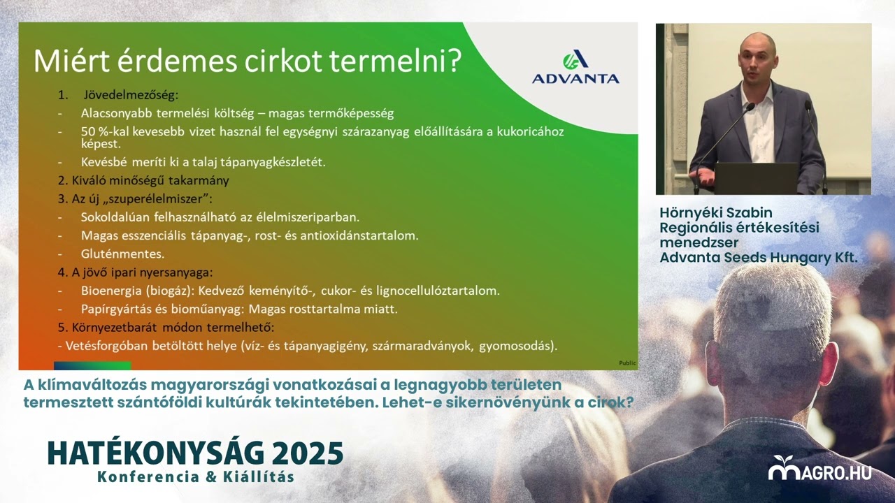 Lehet-e sikernövényünk a cirok? – Hörnyéki Szabin // HATÉKONYSÁG 2025
