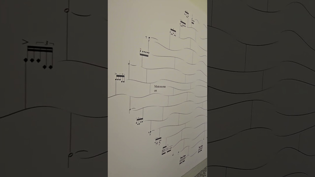 My first graphic score notation showing.  Gender of Metal mvt. 3 at the JMU Music Library