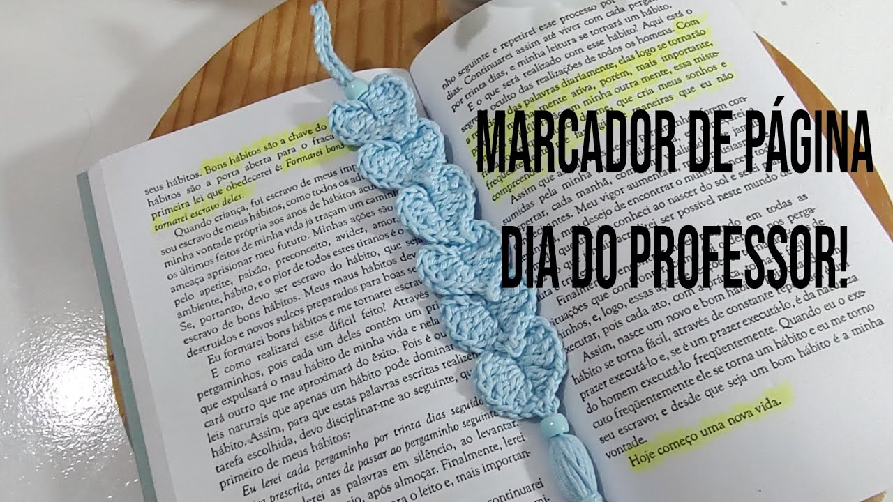 Marcador de Página ! Uma lembrança para o Dia do Professor!#ganchillo #croche #dicasdecroche #diy#