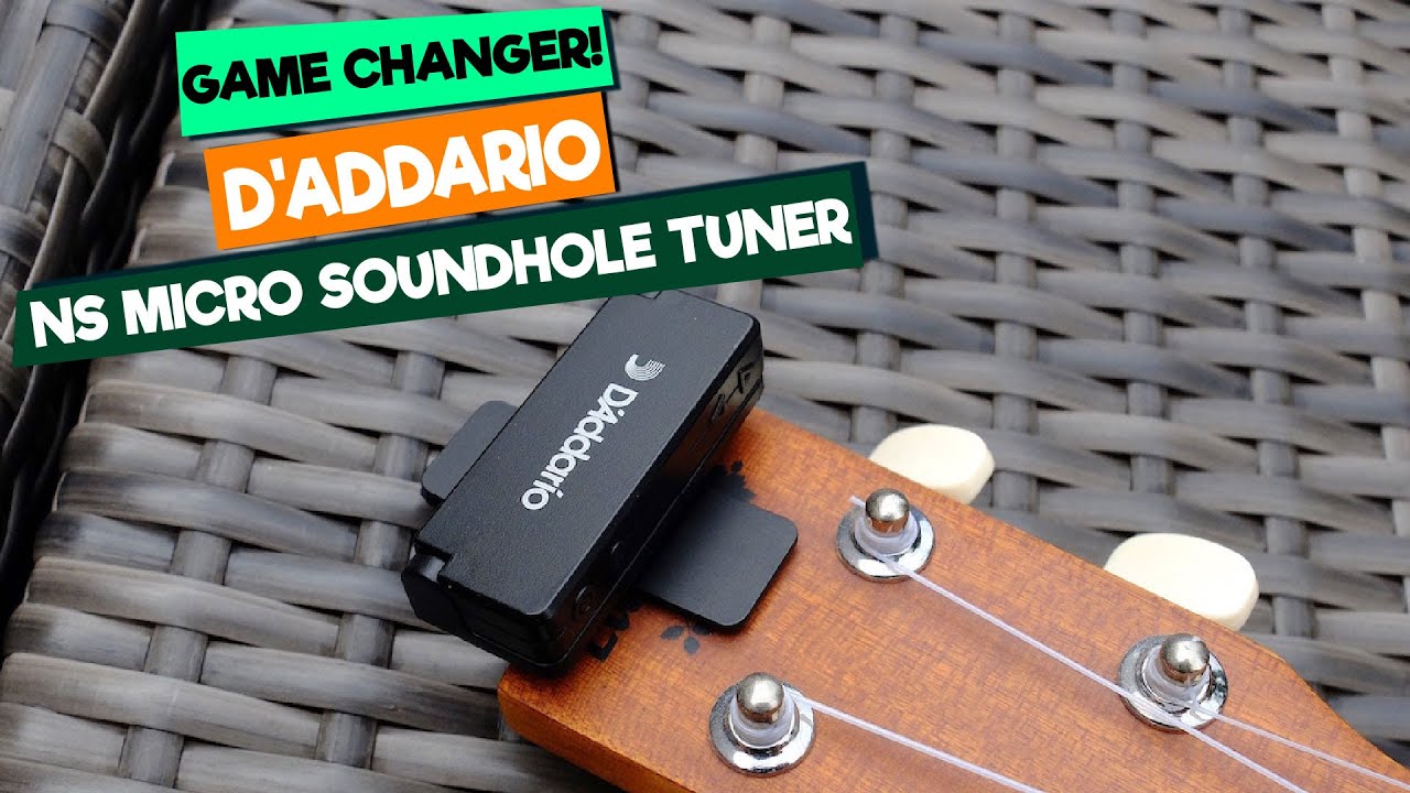 Лучший скрытый тюнер для гитары? Обзор и установка тюнера D'Addario NS Micro Soundhole Tuner.