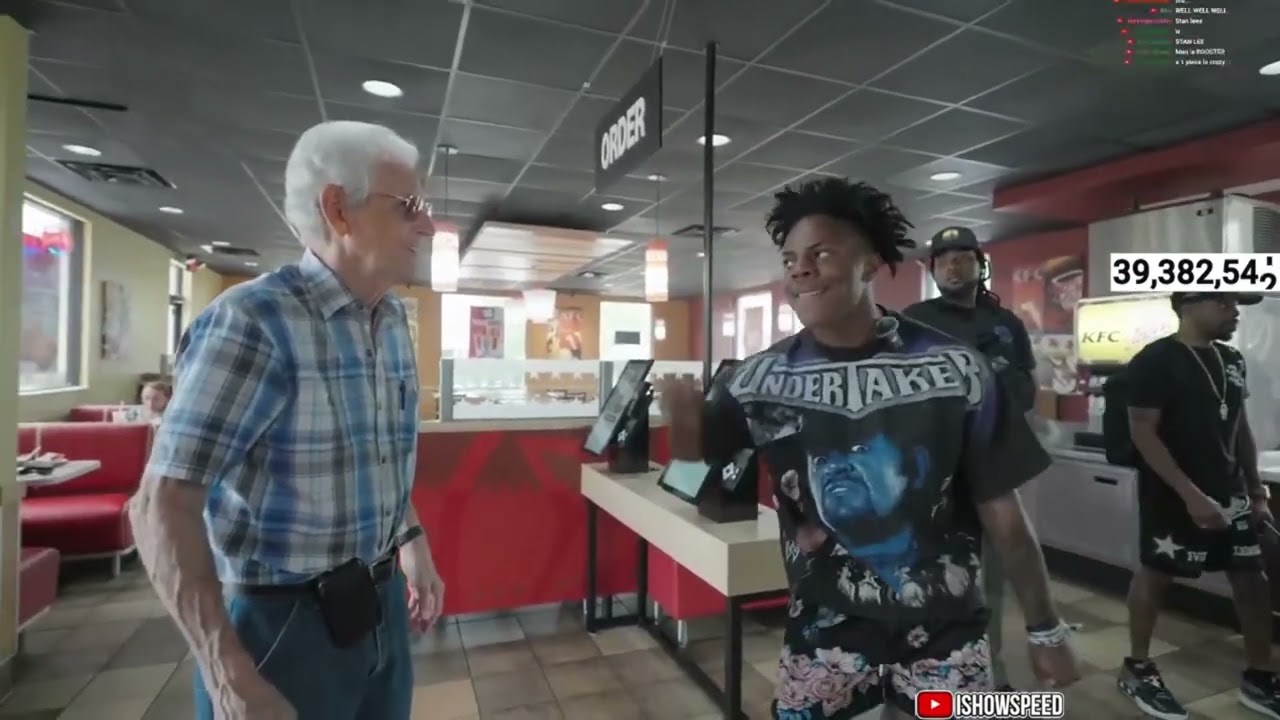 iShowSpeed Helps Elderly Man at KFC 🇭🇰❤️ | Buys His Meal & Warms Hearts!