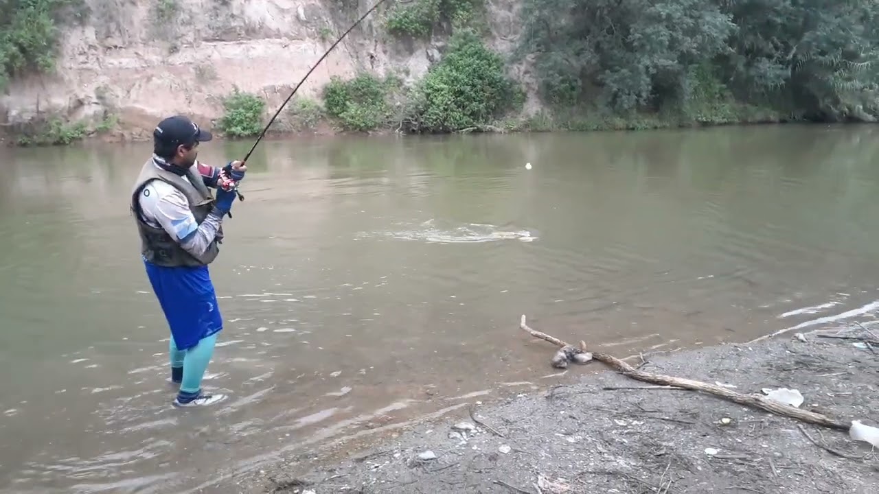 Pesca del Dorado en el Río Juramento Salta Argentina ..
