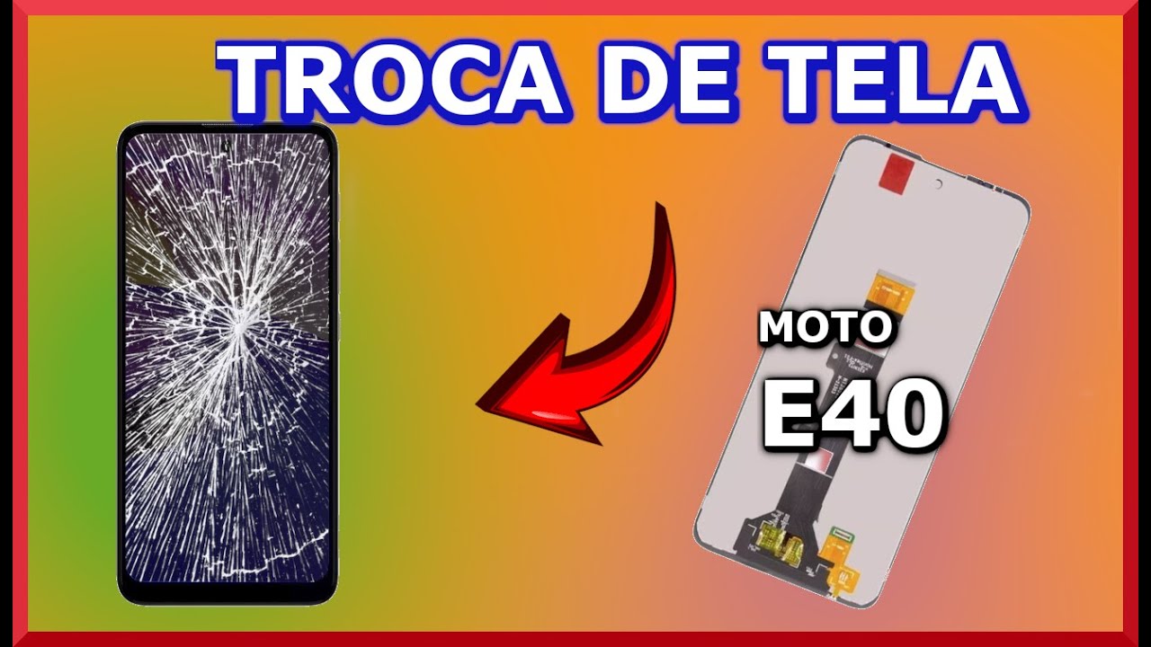 Como trocar  a Tela do  Moto E40 (Frontal, Display e Touch)
