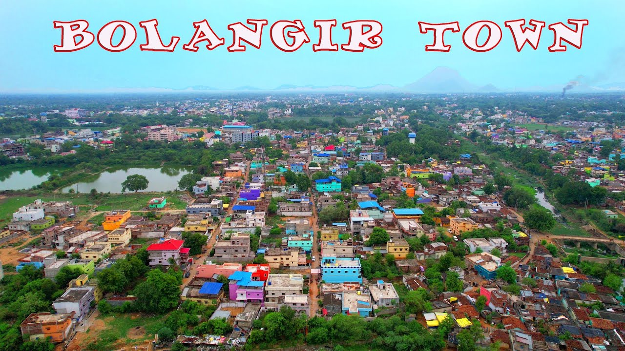 Balangir town drone view....