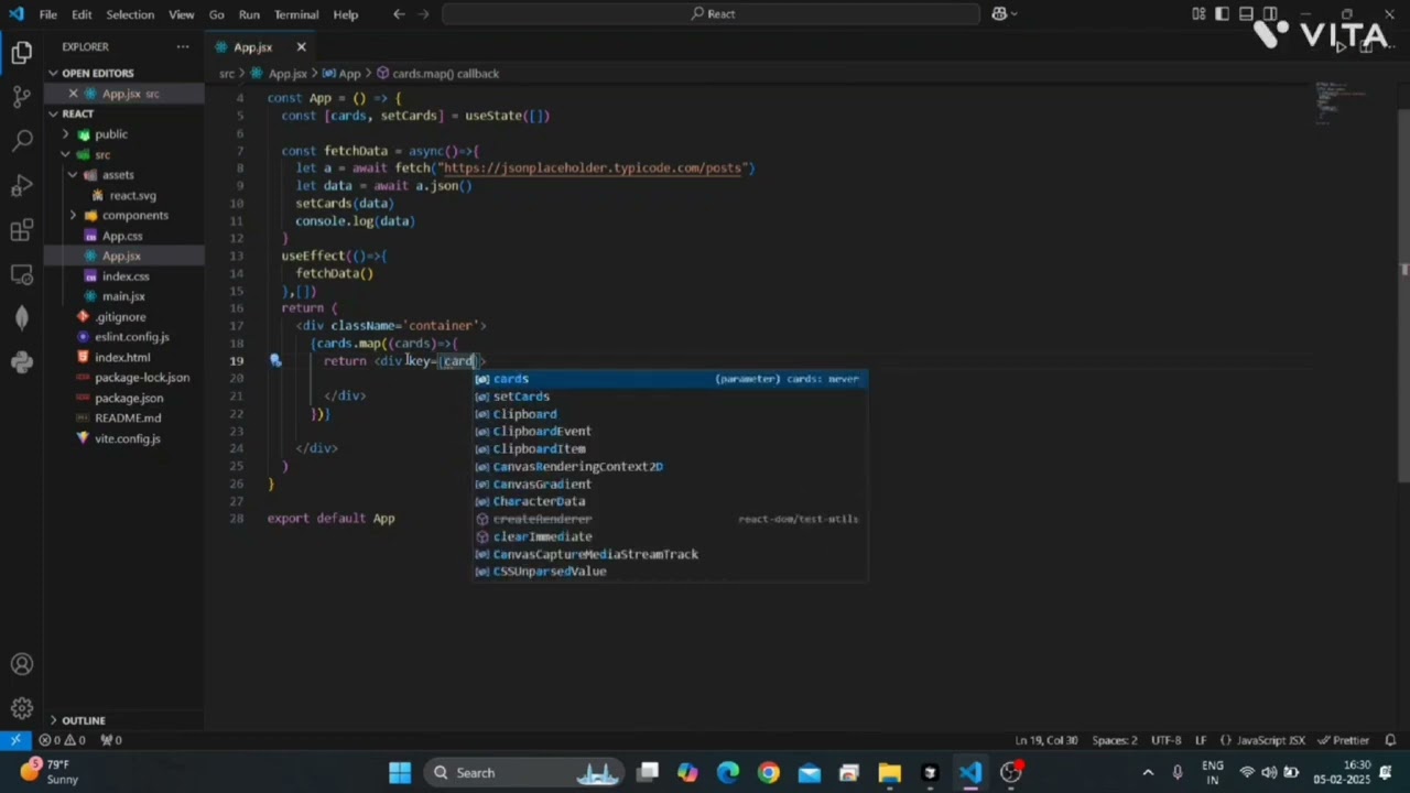 How to integrate API in our React project full step by step.. #react #api #integration
