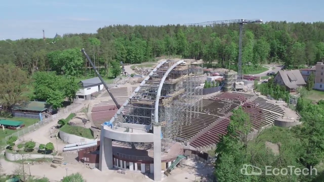 EcoTech przy budowie Amfiteatru w Mrągowie