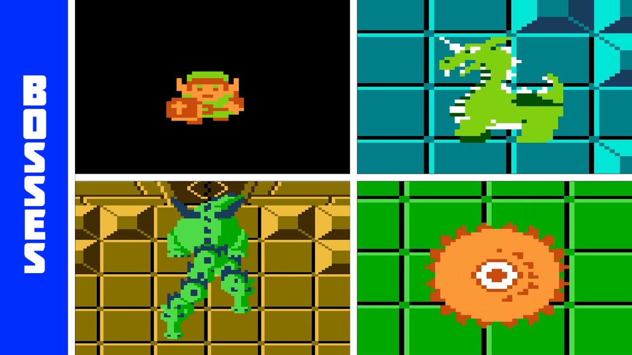 The Legend of Zelda (NES) - All Bosses