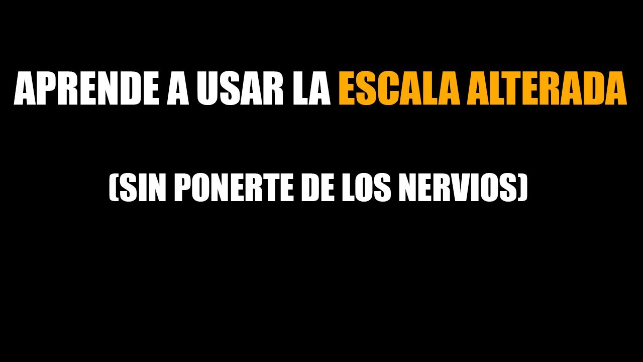 Escala Alterada y Acordes Alterados