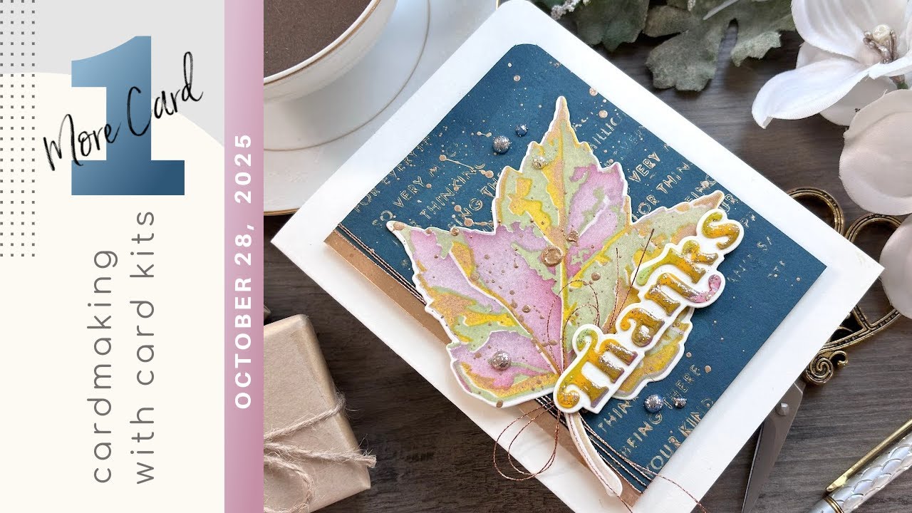 Украсьте свои открытки с помощью техники Distress Glitter и Distress Paint | Ноябрьский набор отк...