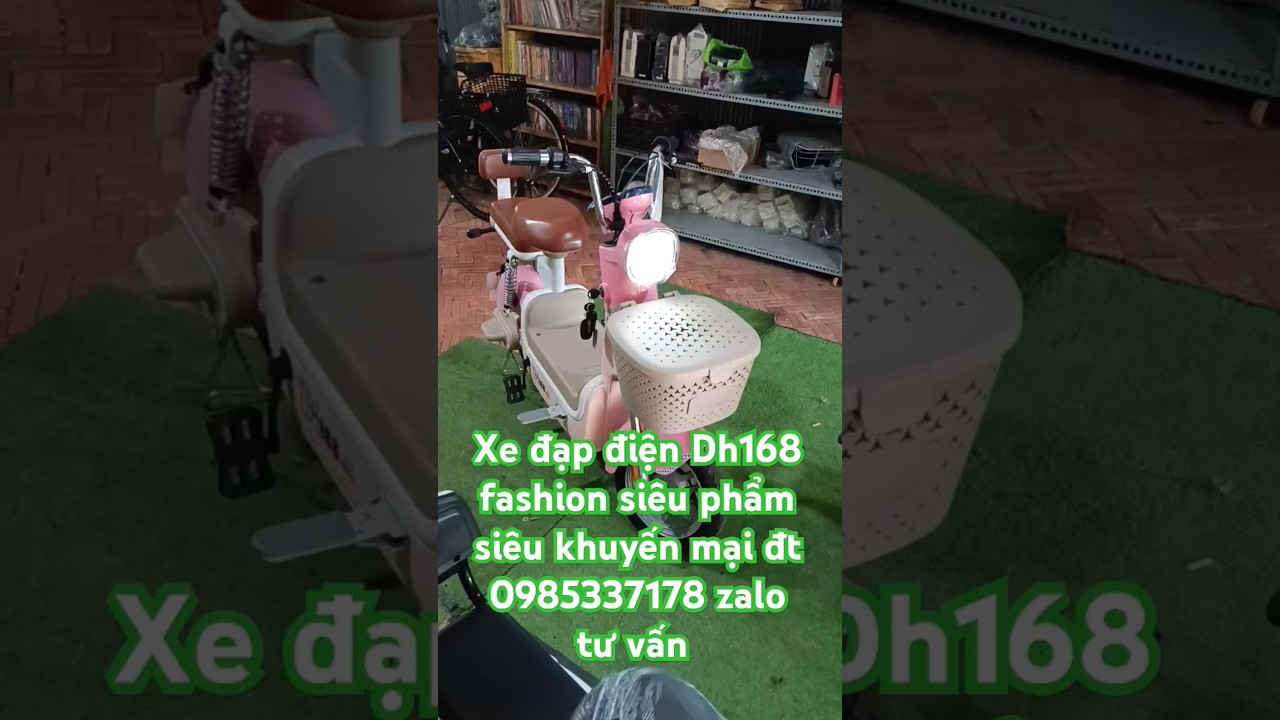 Xe đạp điện fashion DH168 si&ecirc;u phẩm si&ecirc;u khuyến m&atilde;i đt 0985337178