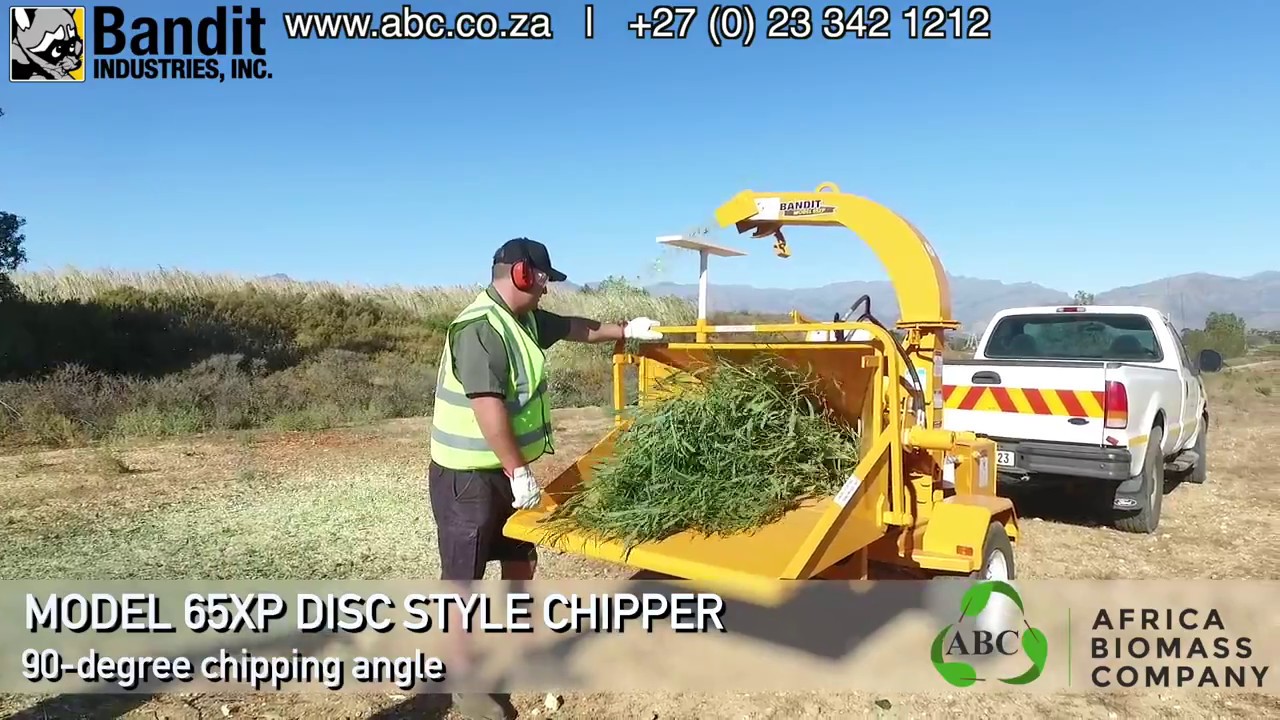 Bandit Chipper Model 65XP Disc Style Hand-Fed Brush Chipper