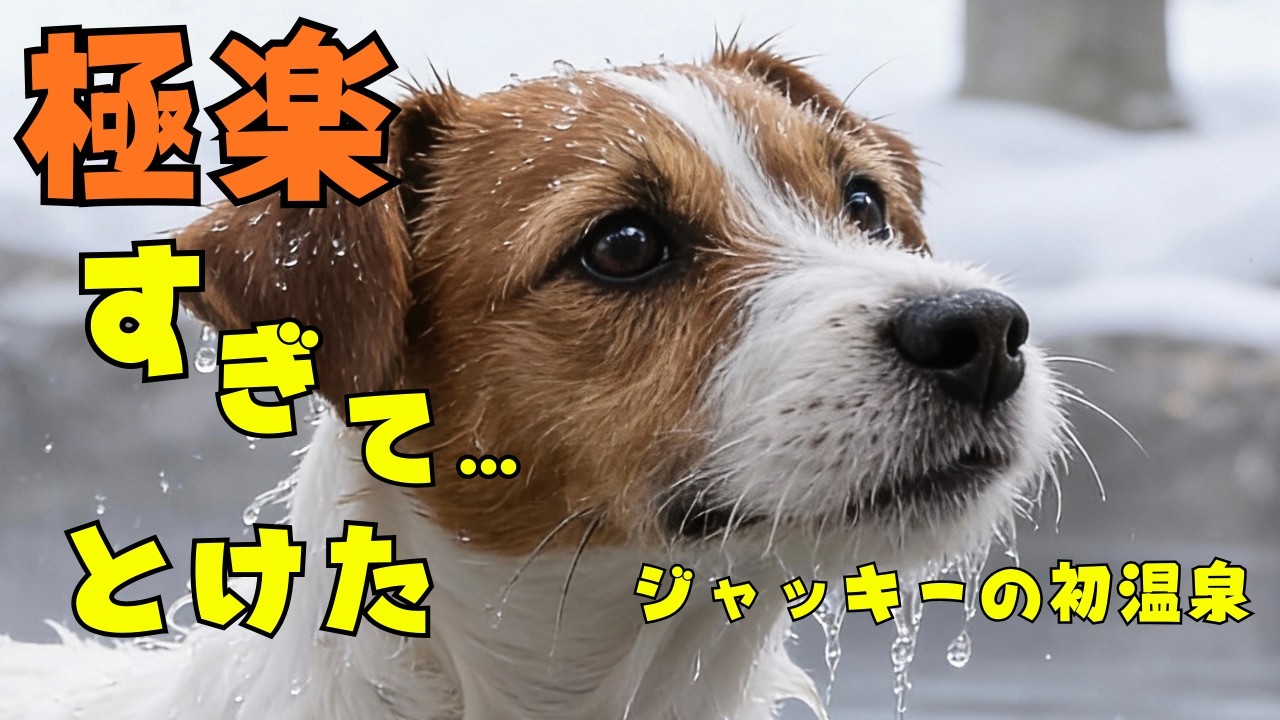 極楽とろける温泉犬