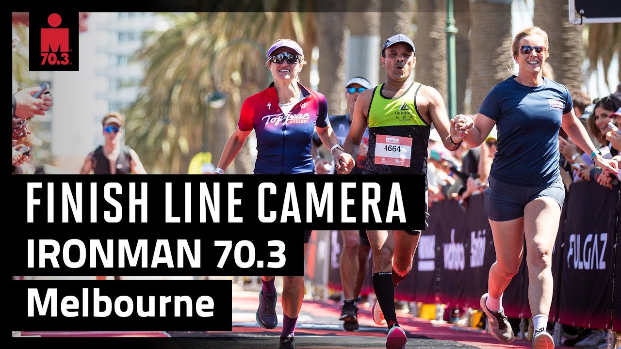 2024 Qatar Airways IRONMAN 70.3 Melbourne | Finish Line Camera