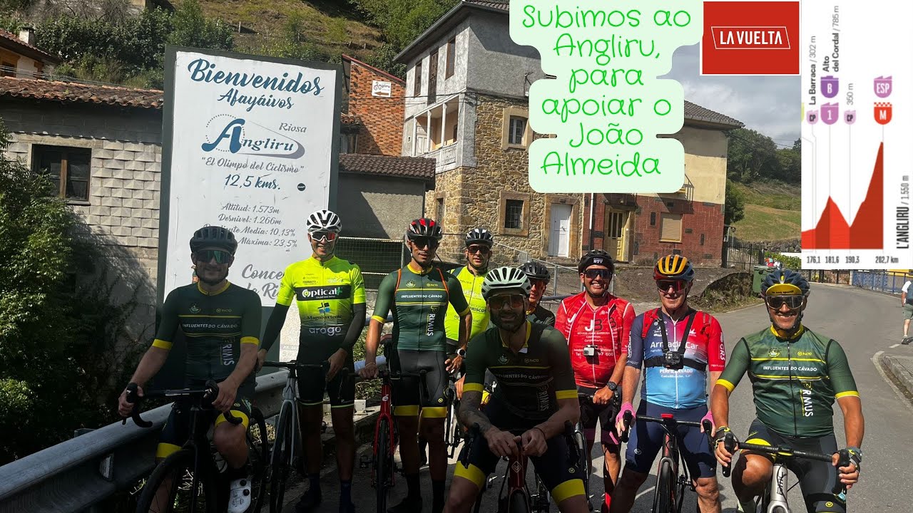 📍Subimos  ao Angliru , para apoiar o João Almeira - La Vuelta 2025✅