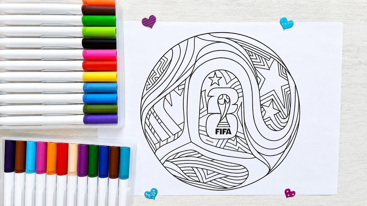 I Painted the OFFICIAL FIFA World Cup 2026 Ball ⚽ ASMR Coloring Transformation Satisfying No Talking