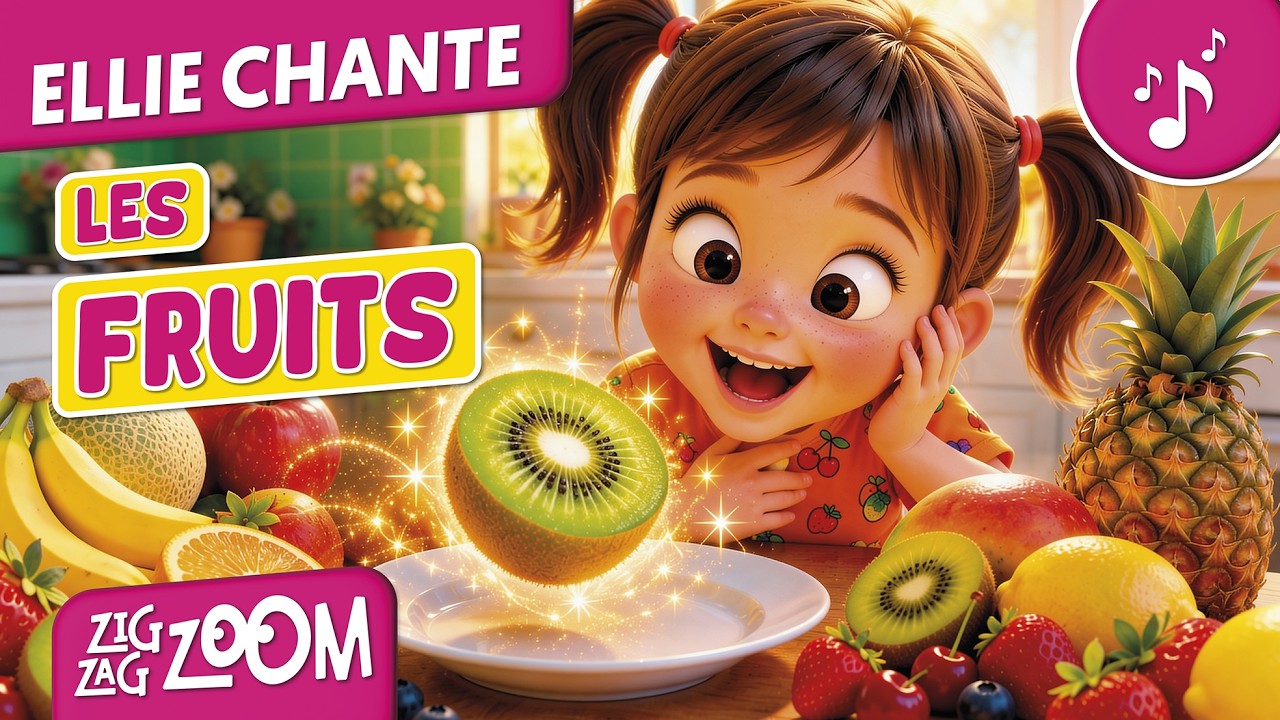 🎵 Ellie chante : Les fruits – Chanson éducative pour enfants 🍎🍌🍇
