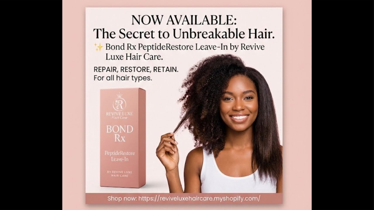Hey queens we are officially launching our bond RX peptide bond leave in conditioner.