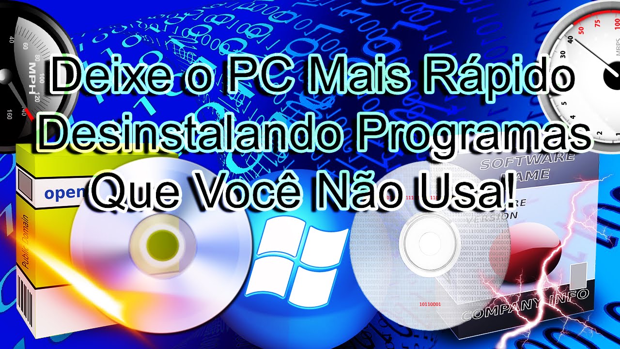 Como Deixar o PC Mais Rápido Desinstalando Programas Que Você Não Usa! (Para Todos os Windows!)