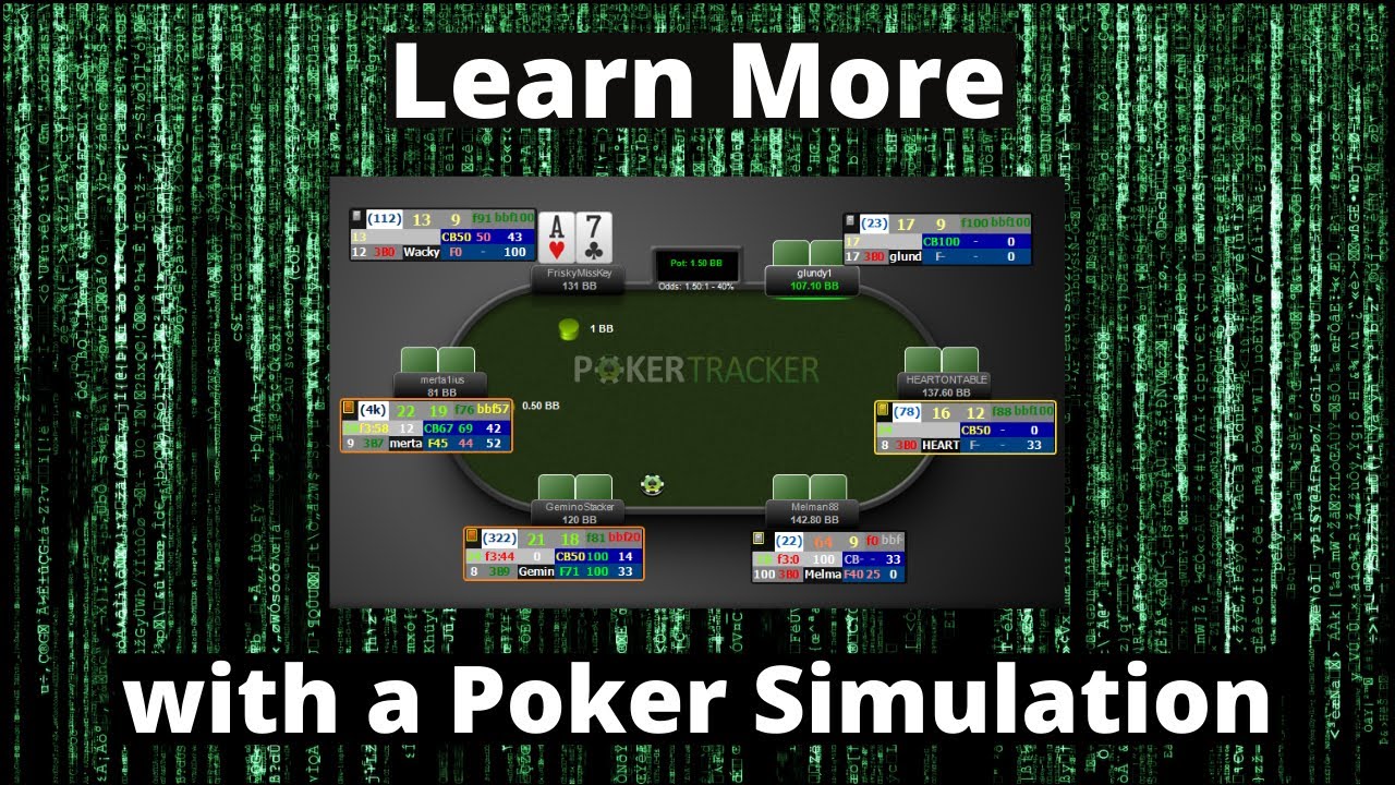 Run your own poker simulation to purposefully practice one strategy
