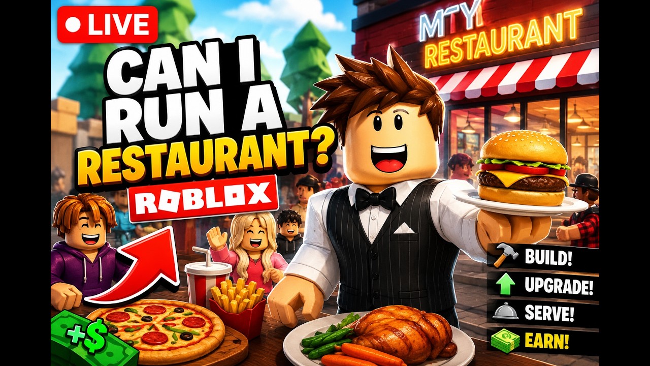 Can I Run a Restaurant in Roblox? 🍔 LIVE | Building My Dream Restaurant!