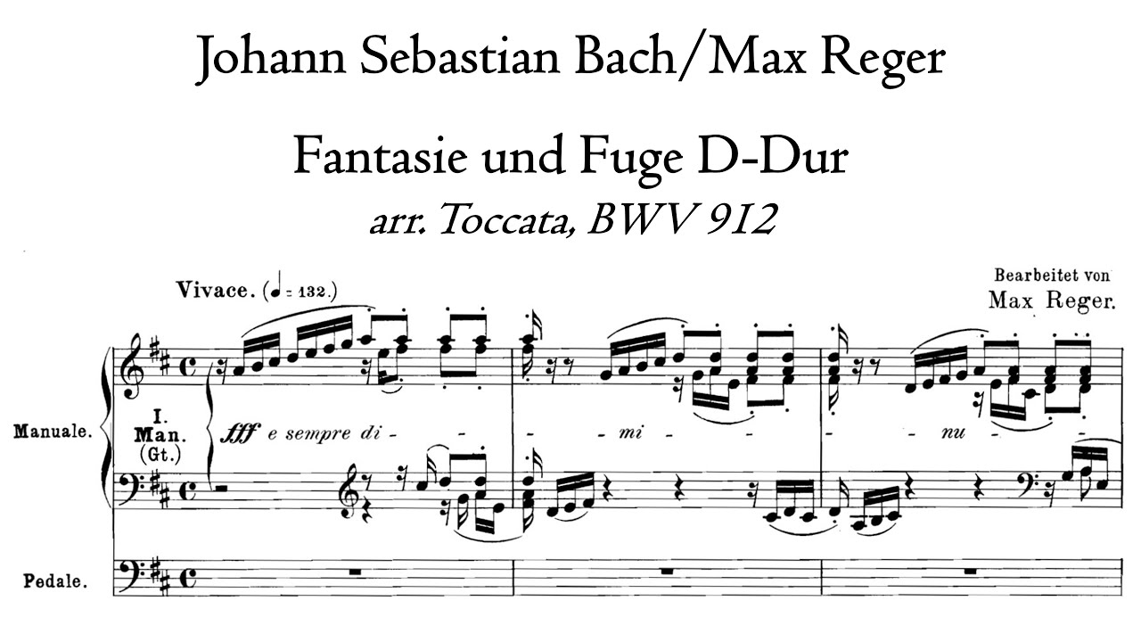 Bach/Reger - Fantasie und Fuge D-Dur (arr. BWV 912) - Anton Doornhein, Vleugels organ, Pipeloops