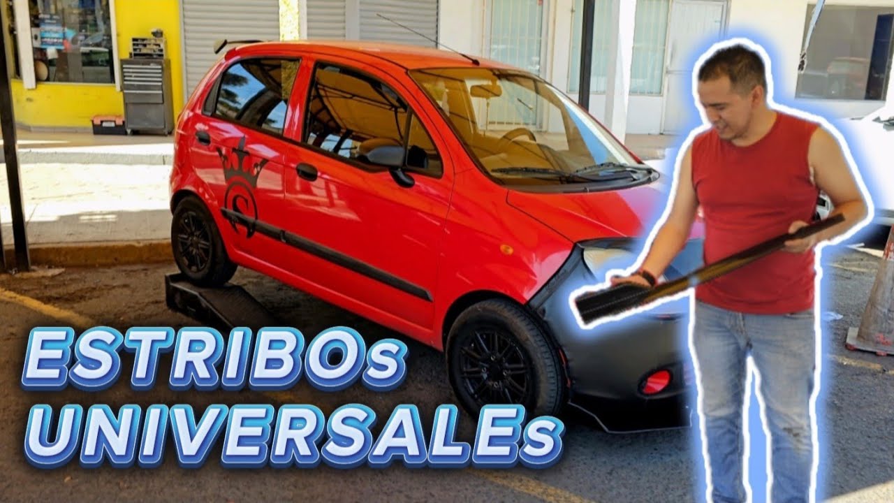 INSTALANDO ESTRIBOS LATERALES AL MATIZ... SE VE MÁS DEPORTIVO O TÚ QUÉ OPINAS?😱😱🏎.