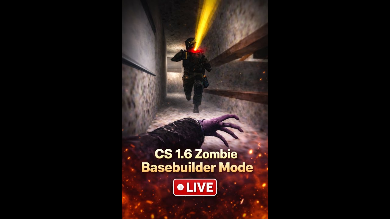 Zombie BaseBuilder Mode | Counter Strike 1.6 - *LIVE #cs16 #cs2 #counterstrike