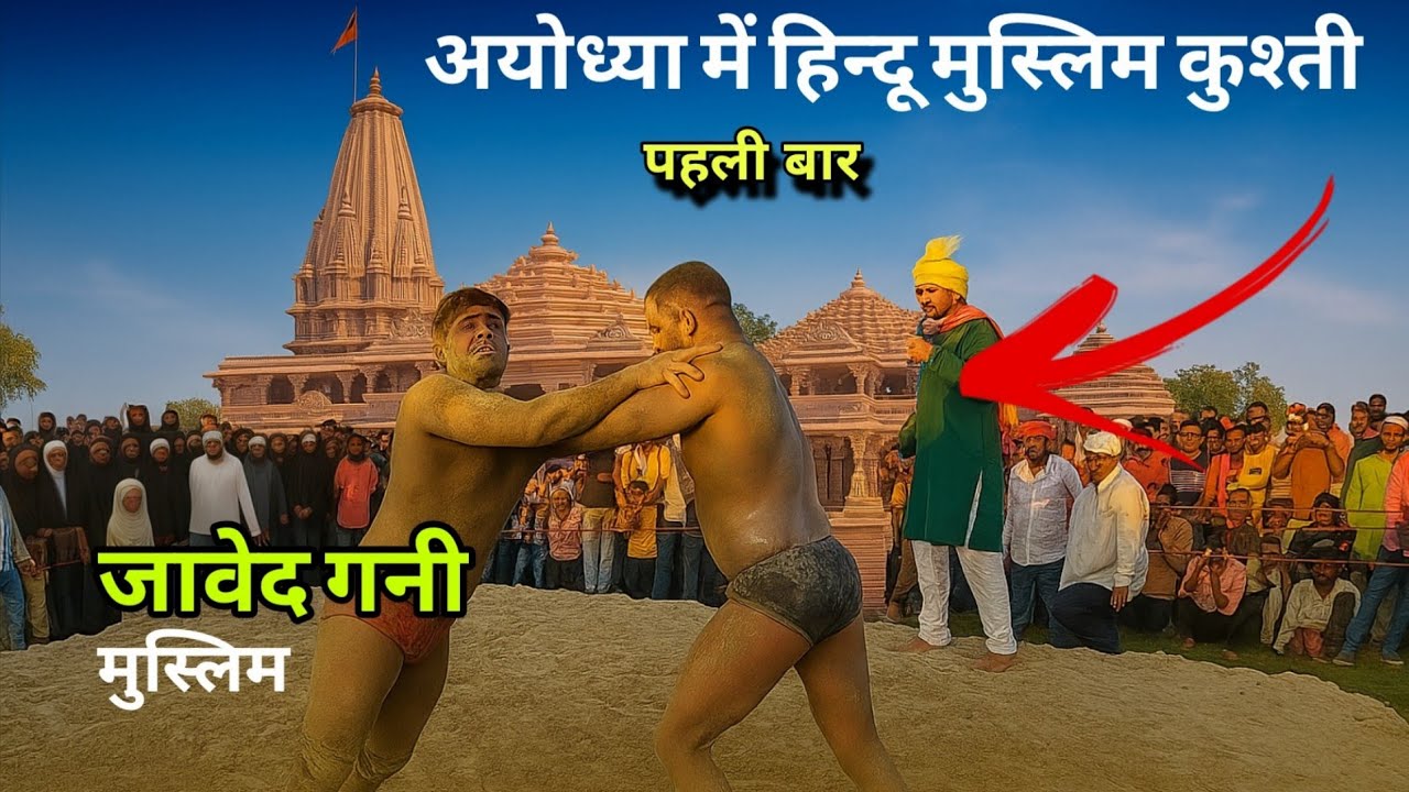 राम मंदिर पर दो पहलवानों की जंग आज हुआ असली मुकाबला/ Santo ke bich hua Maha yudh #newkushti 