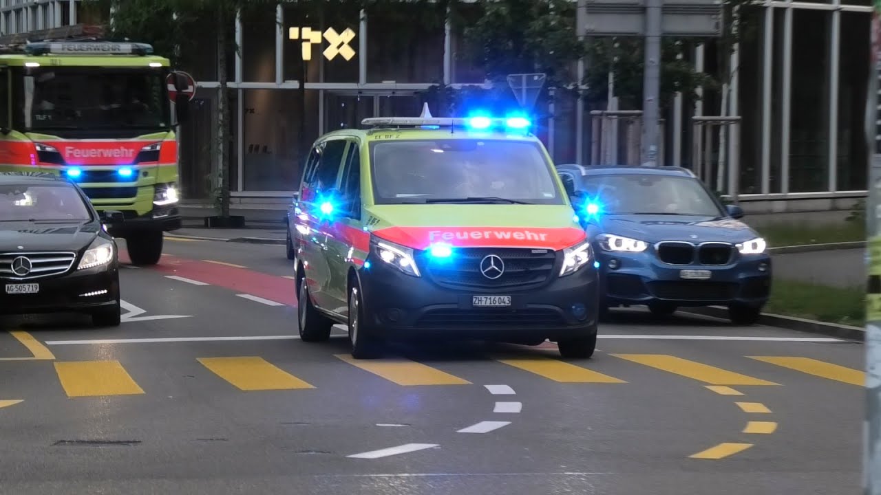 Zurich Fire Dept. Responding to Calls & in Convoy!