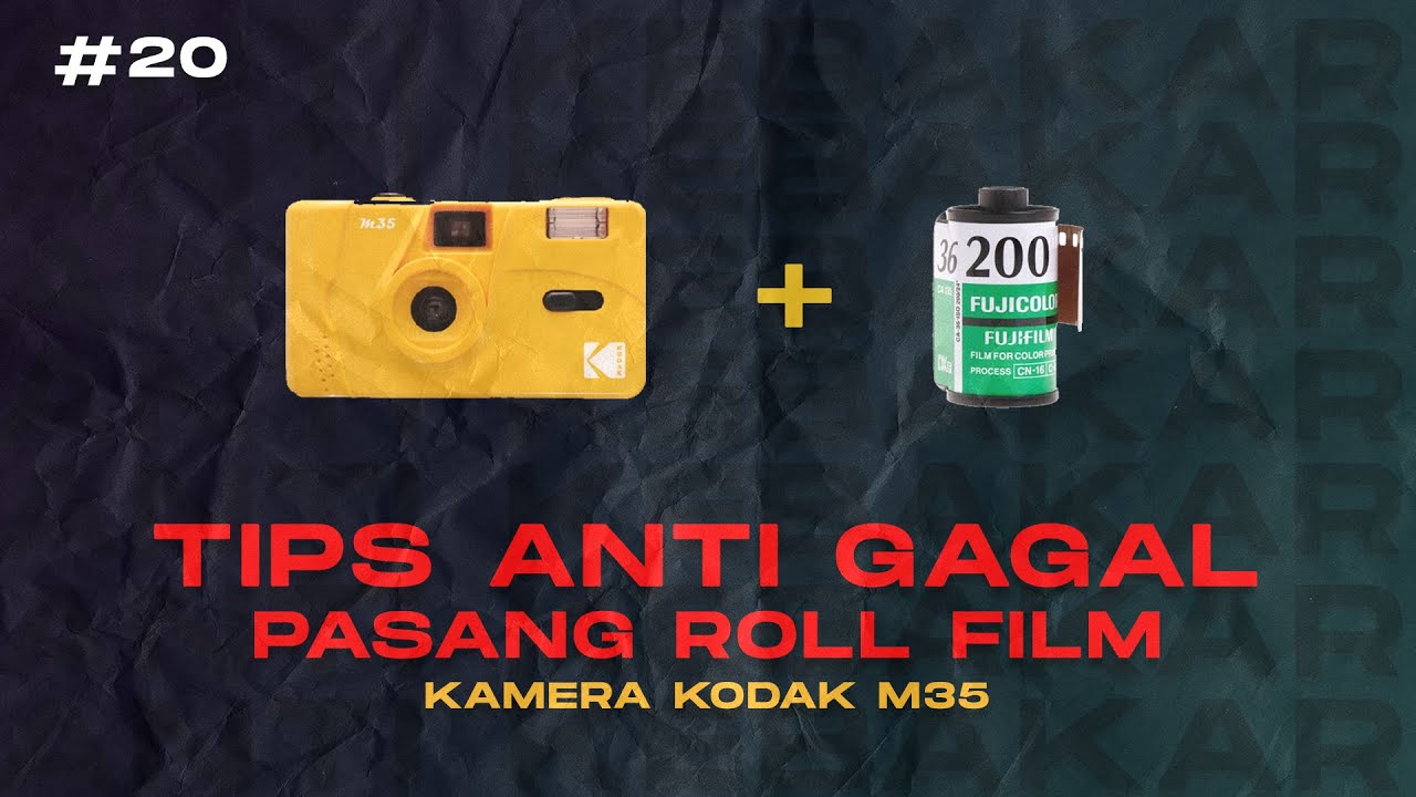 KODAK M35 | HOW TO LOAD AND UNLOAD 35mm FILM KODAK M35 -  CARA MEMASANG ROLL FILM DIKAMERA KODAK M35