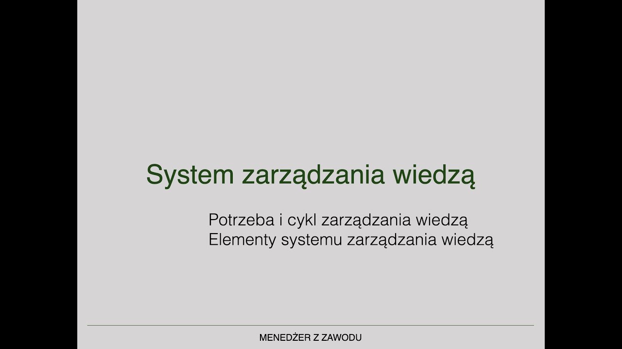 18 Zarządzanie wiedzą
