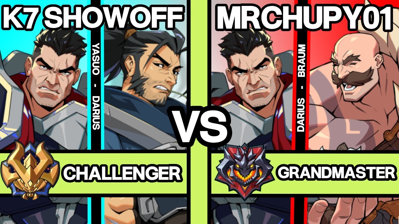 2XKO ▰ K7 SHOWOFF (Yasuo-Darius) vs MRCHUPY01 (Darius-Braum) ▰ 2XKO Pro Replays