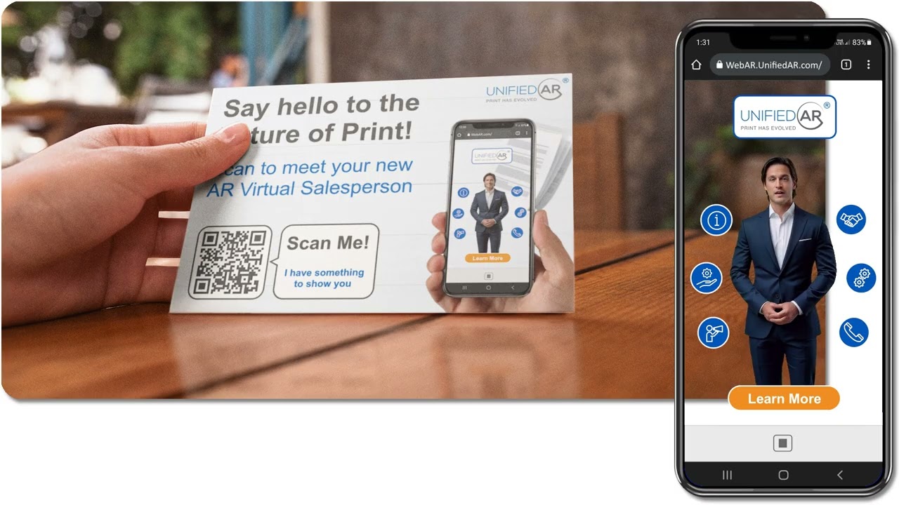 AI-generated AR Avatar Technology for Print & Mail!
