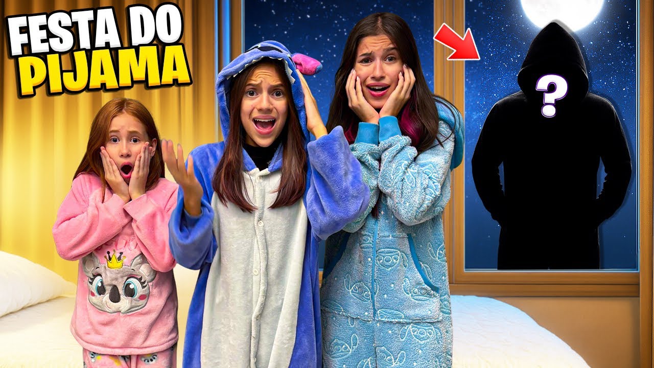 FIZEMOS UM FESTA DO PIJAMA MAS UM HOMEM ESTRANHO APARECEU AS 3 HORAS DA MANHÃ(Jessica Sousa)