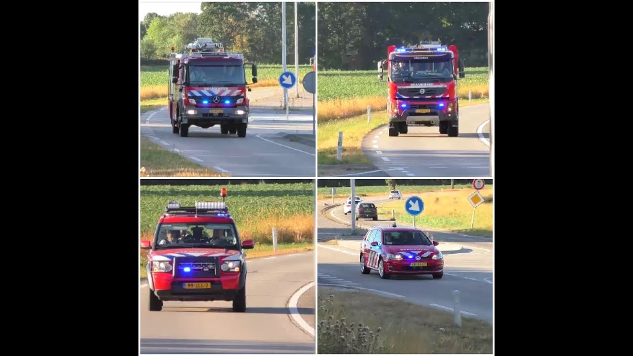 5-8-2018 Vele Brandweerwagens met spoed naar grote natuurbrand in alphen