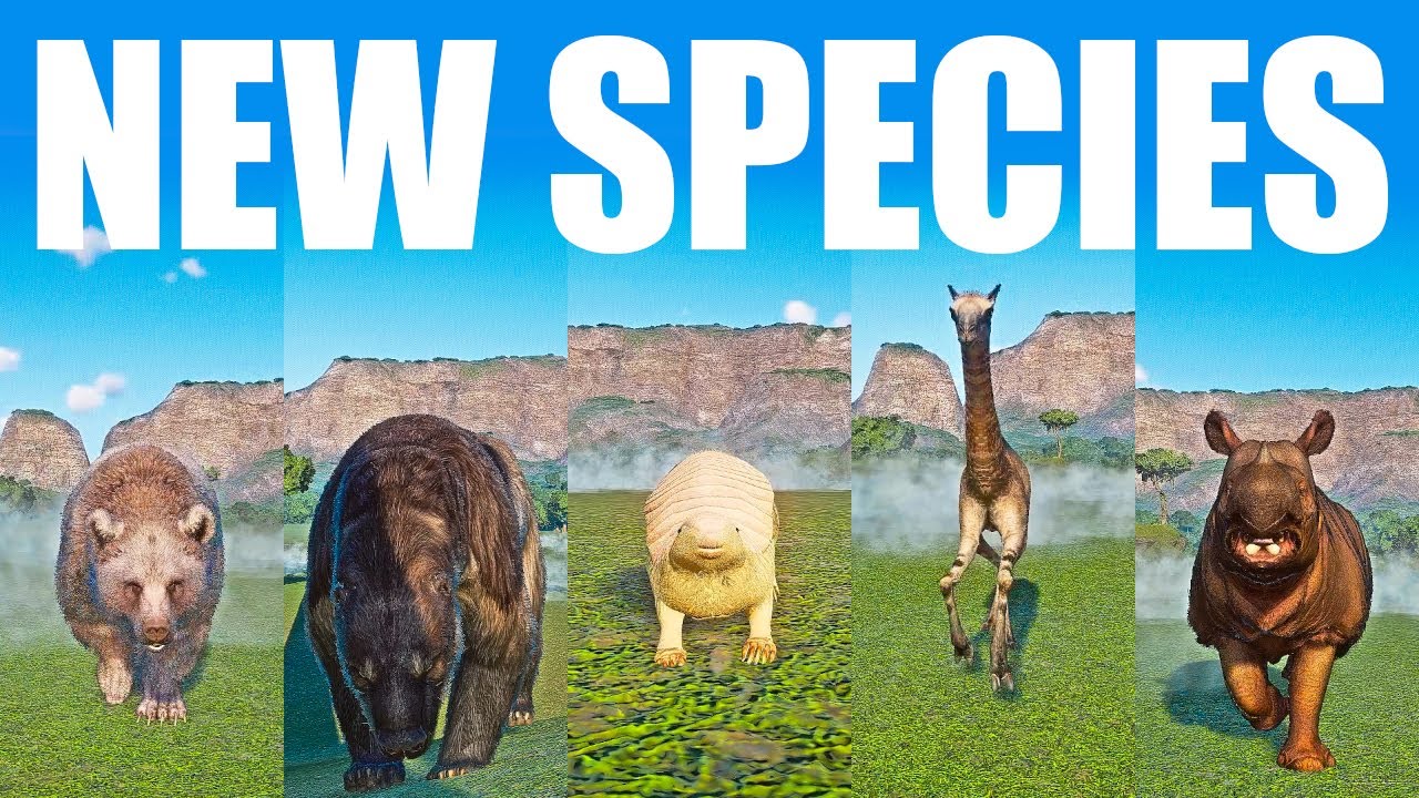 New Species Animals Speed Races in Planet Zoo included Barylambda Faberi, Syrian Brown Bear