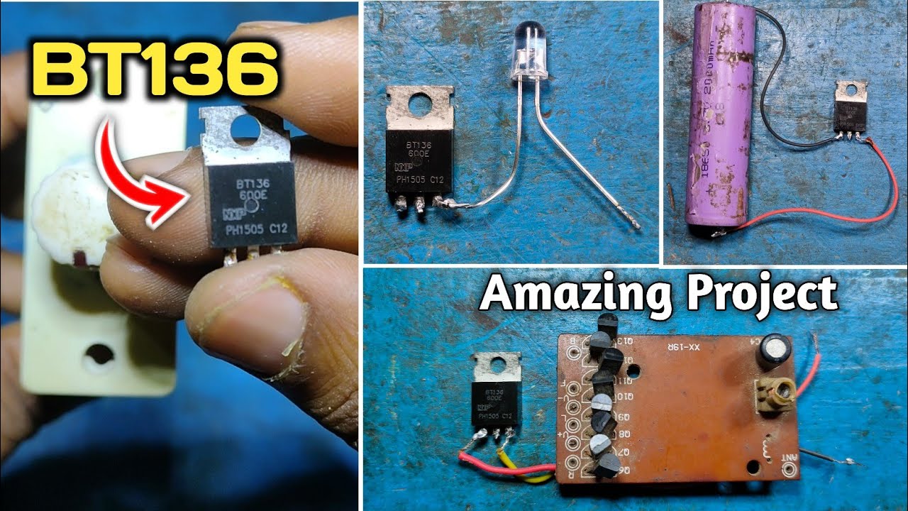 Project With Bt136 Triac || Top Electronic Projects Using Bt136 Triac | Bt136 Triac Rgb Led Light