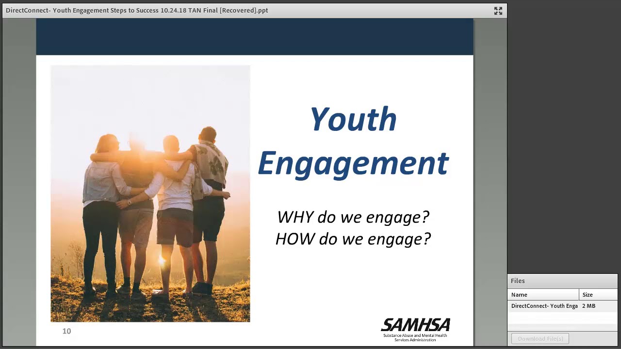 Youth Engagement Steps to Success: Creating Youth Friendly Environments