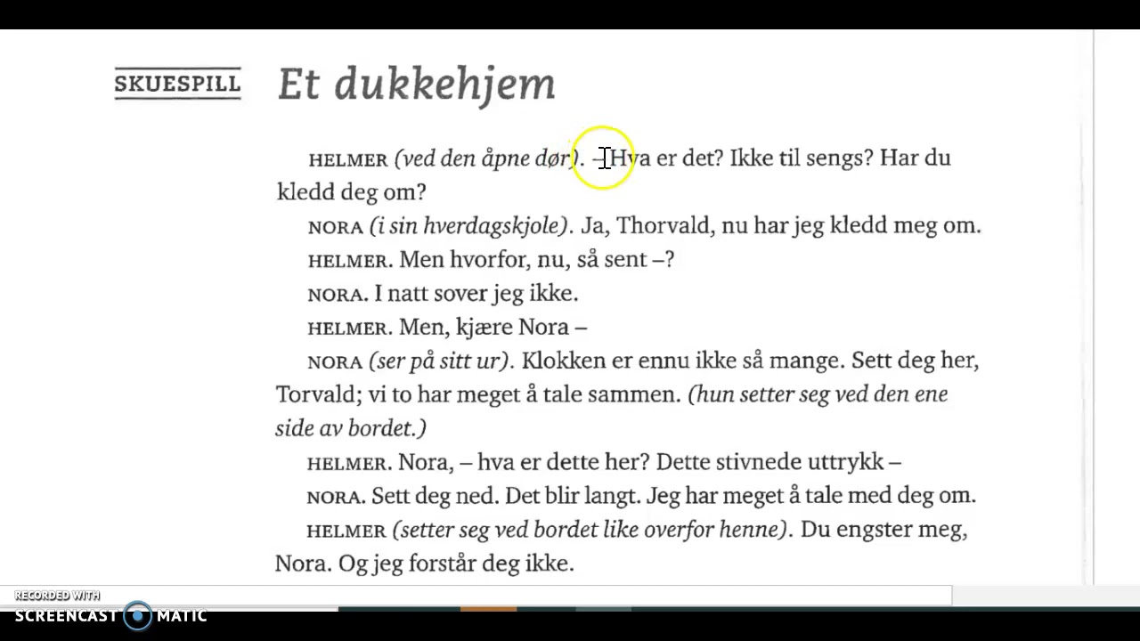 Et dukkehjem del 1