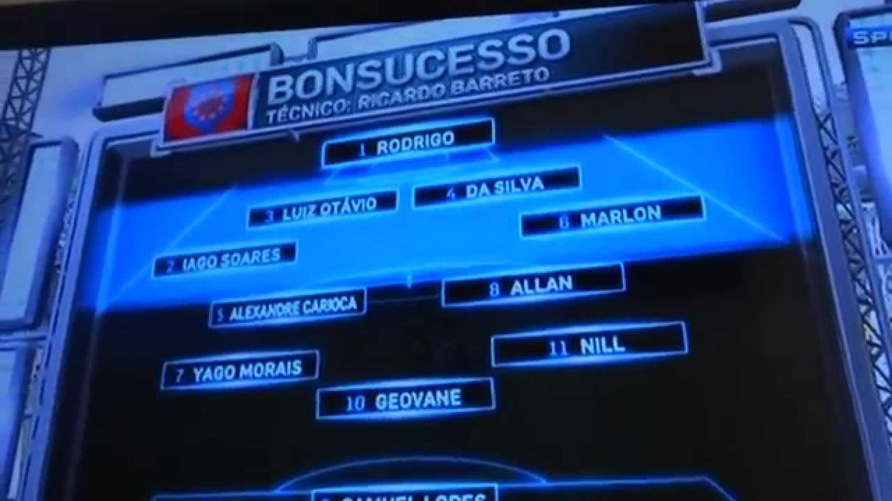 Iago Soares 1/1 Escalaçao Bon x Flu