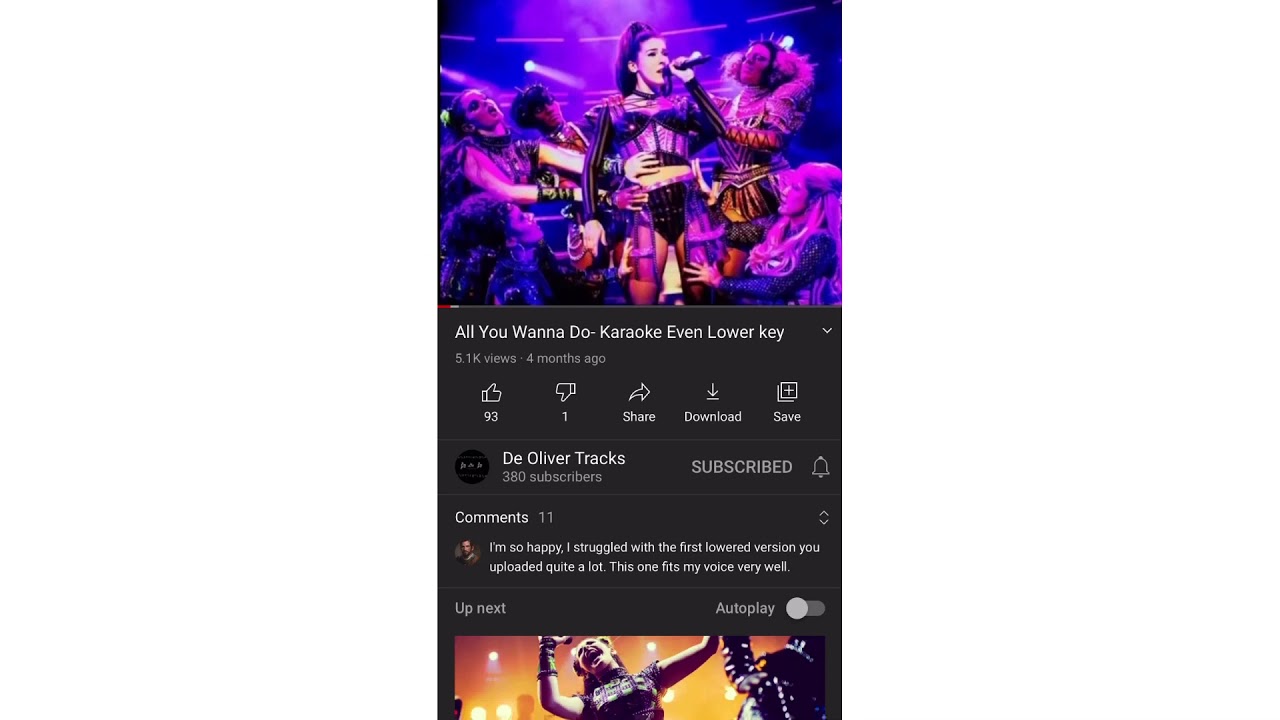 All you wanna do lower key